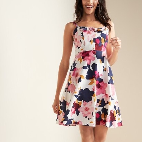 Maggie London fit & flare floral midi dress Sz 16 - Picture 1 of 4